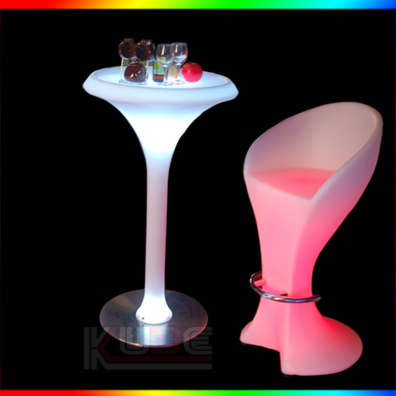 Rechargeable Bar Furniture LED Bar Chair Stool