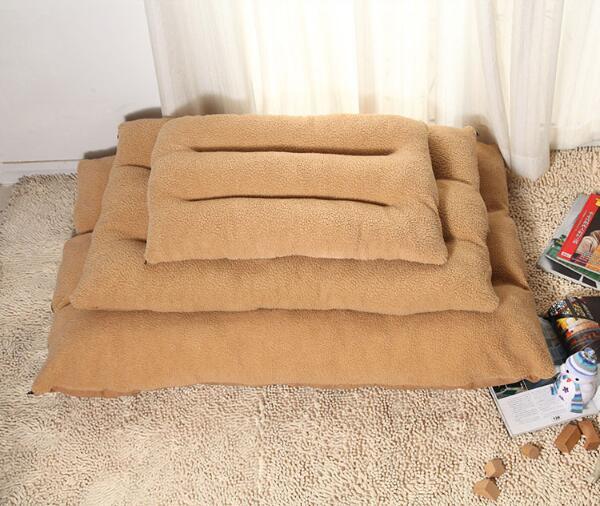 Three Sizes Berber Fleece Fabric Pet Bed & Cushion