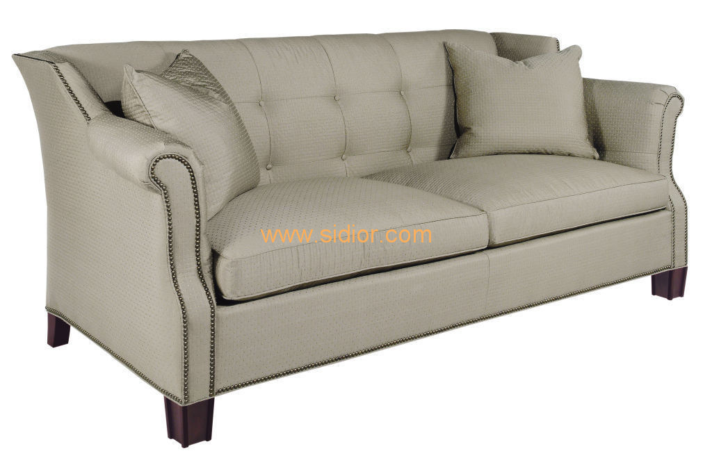 (CL-6608) Restaurant Hotel Furniture Wooden Fabric Living Room Sofa