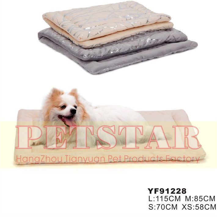 Thick Suede Fabric W/Silver Tree Pattern Soft Plush Pet Bed Yf91228