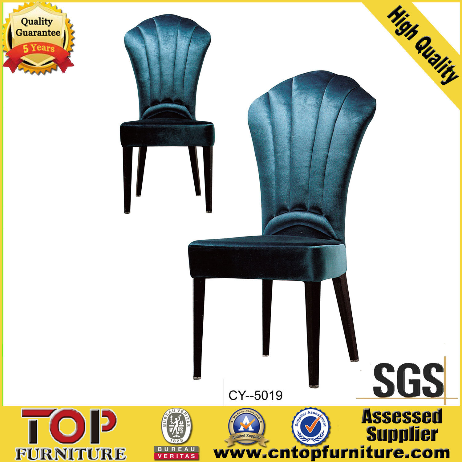 Comfortable Hotel Restaurant Fabric Dining Chair
