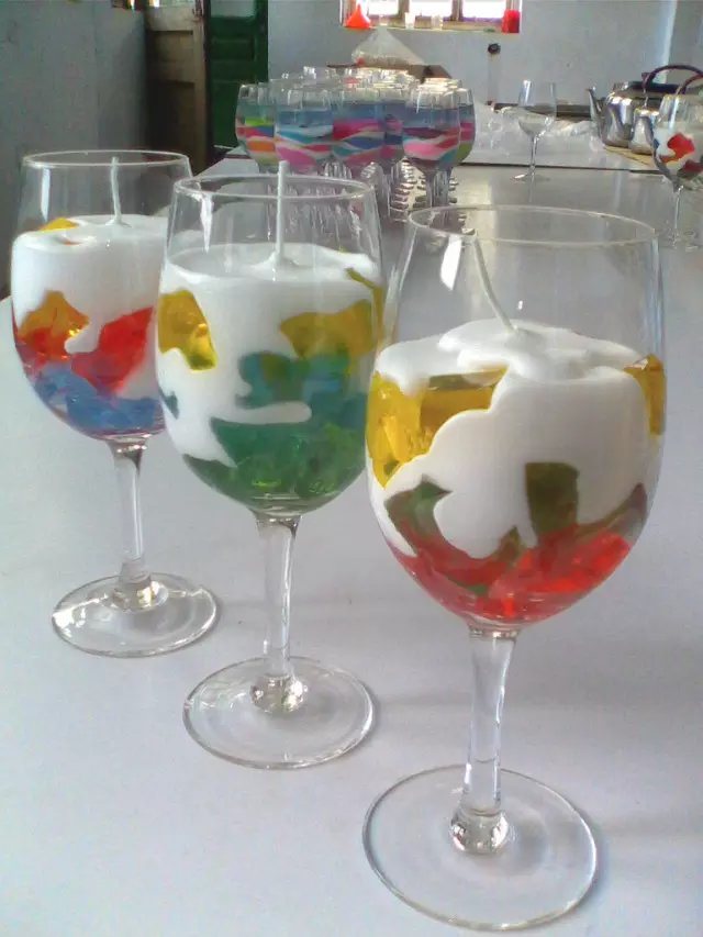 Milkshake Cup Gel Wax Candles with Decorations
