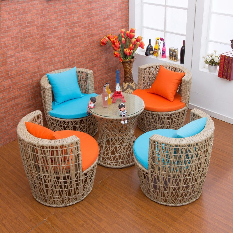 Wicker Outdoor Furniture Restaurant Tables and Chairs / Outdoor Garden Furniture Z388