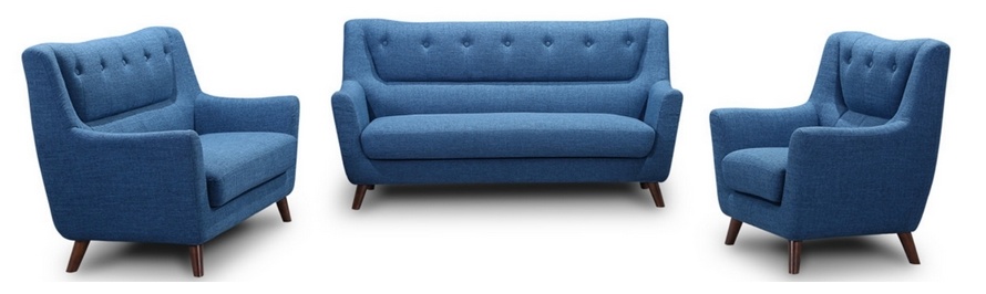 Fabric Modern Sofa with Button