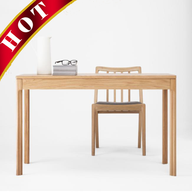 American Oak 2drawer Desk Wooden Writing Dining Kitchen Office Table