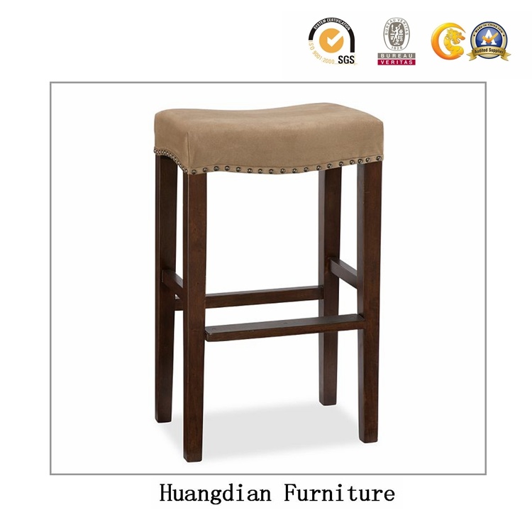Customized Commercial Furniture Coffee Shop Wooden Dining Bar Stools (HD1506)