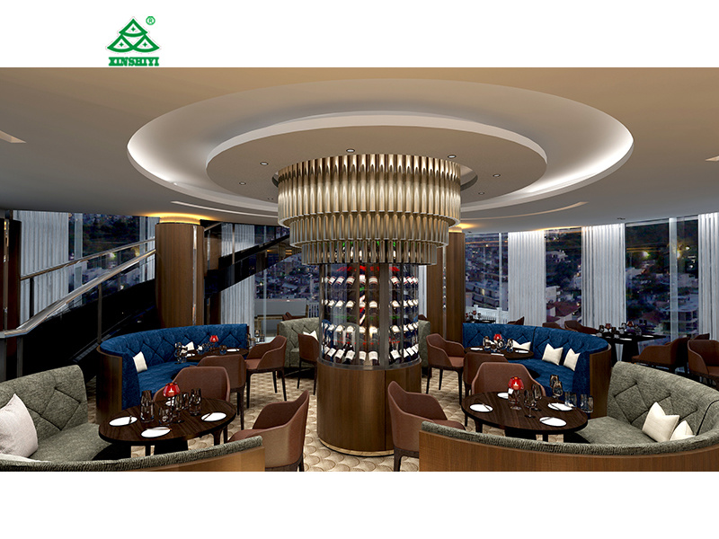 Dubai 7 Star Hotel Sofa Chair Table Hotel Bar Wood Furniture Sets