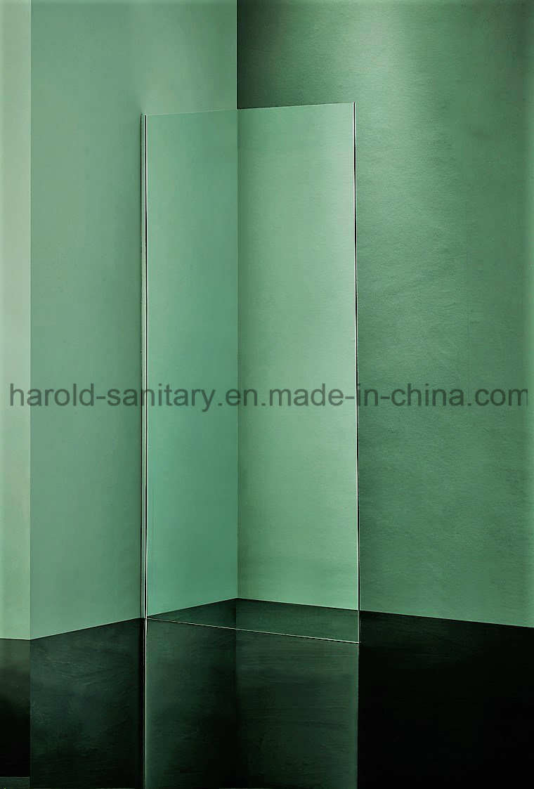 Hr-024 Walk-in Shower Screen with Stainless Steel Support Bar