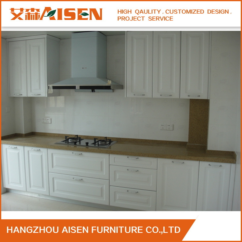 Modern White PVC Custom Kitchen Cabinets for Kitchen Decoration