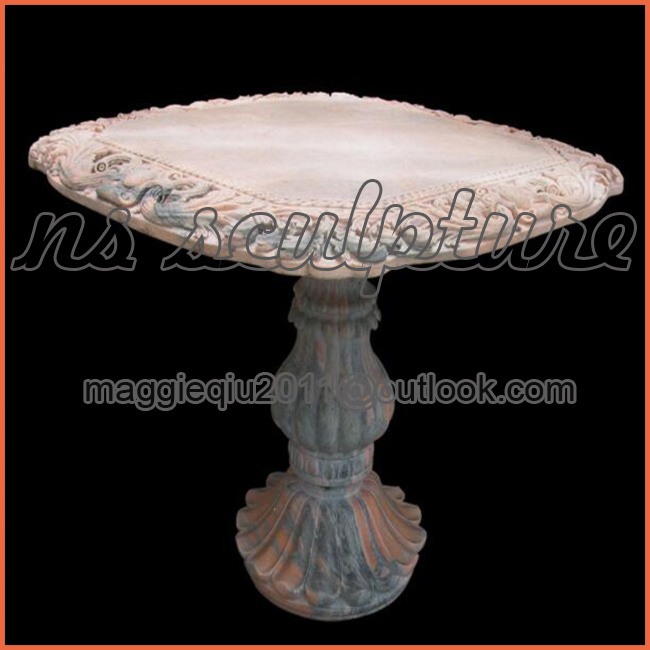 Square Omate Acanthus Marble Table Mt1702