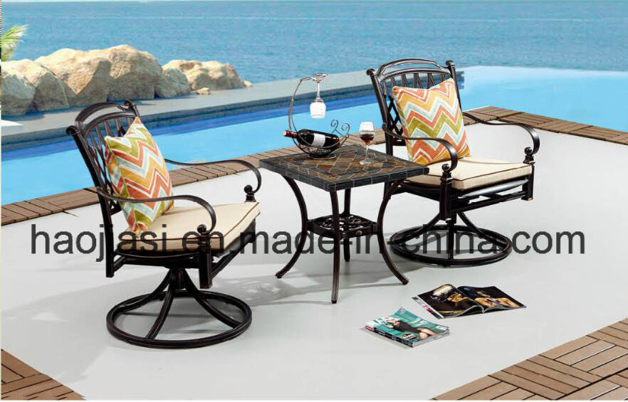 Outdoor /Rattan / Garden / Patio / Hotel Furniture Cast Aluminum Chair & Table Set (HS3190RC &HS 7060ET)