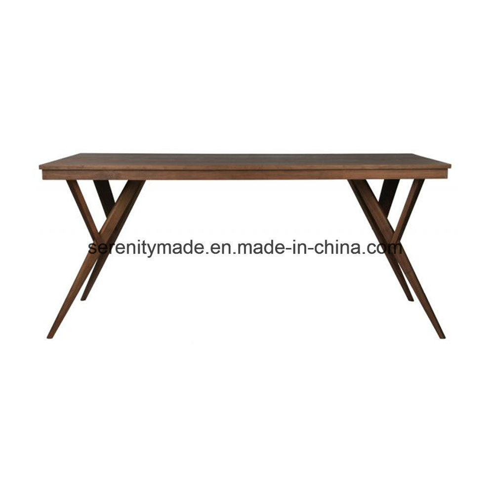 High Quality Rectangle Wooden Restaurant Dining Room Table