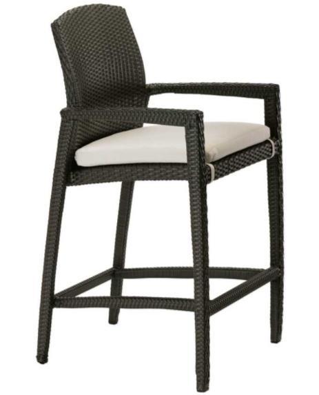 New Outdoor Rattan Bistro Chair with waterproof Cushion Wf050001