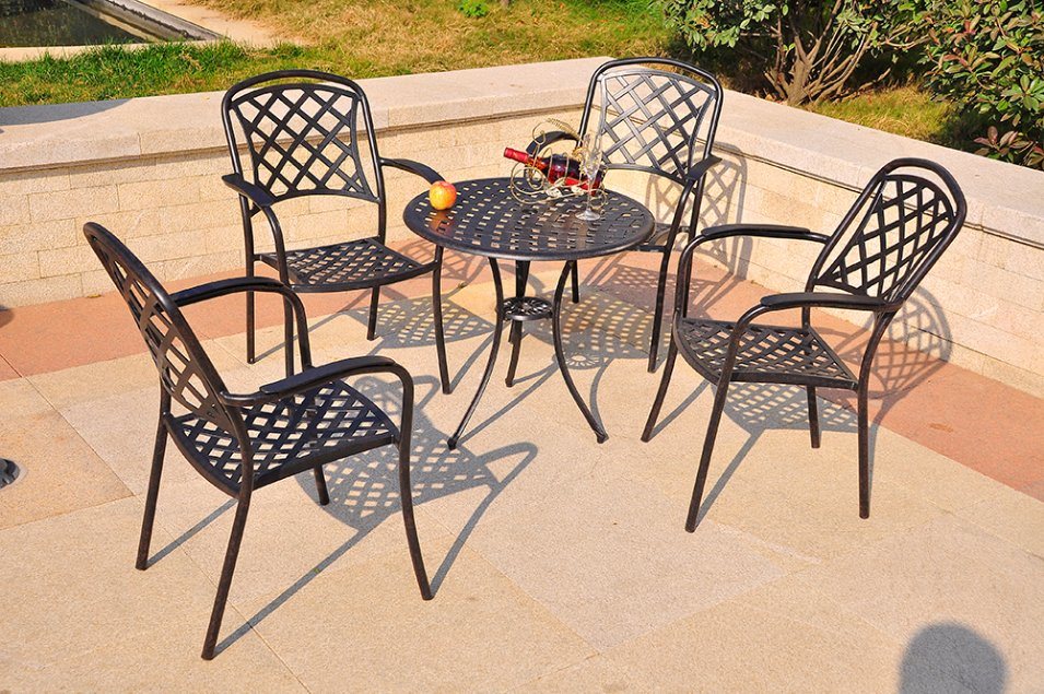 Factory for Customized Aluminum Garden Antique Concrete Table and Chair