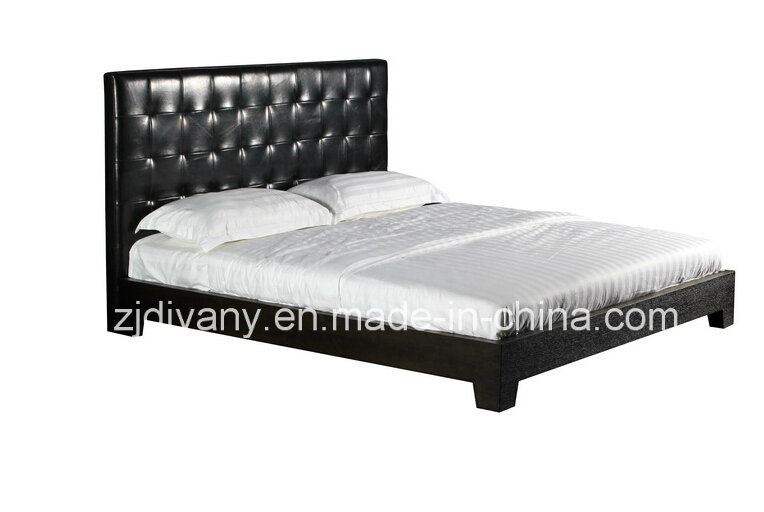 2015 Latest Italian Style Leather Double Bed