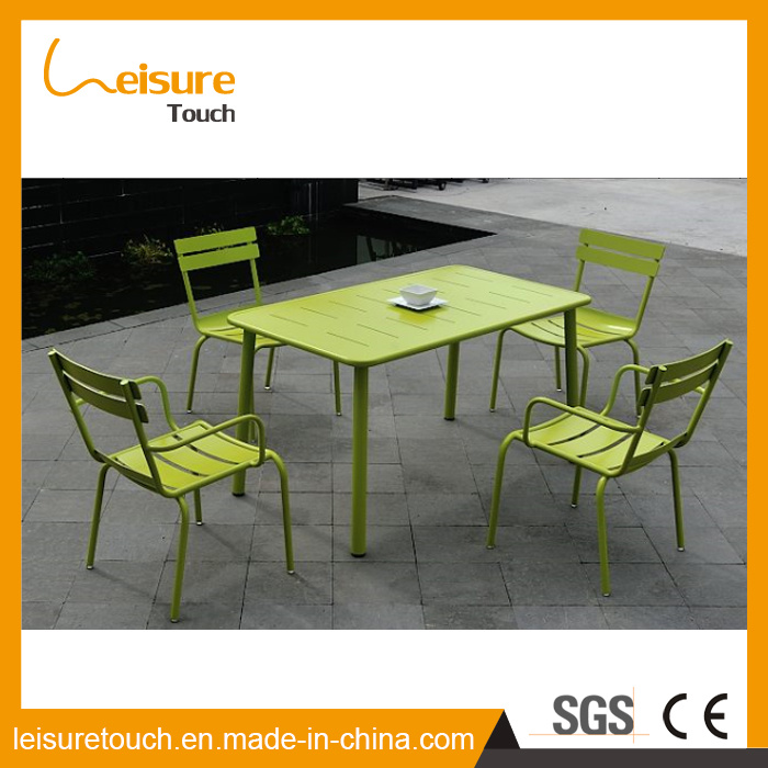 Most Popular Waterproof Green Rectangular Table Set Garden Patio Coffee Outdoor Waterproof Furniture