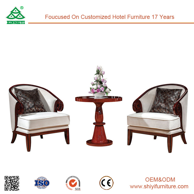 Customized Modern Hotel Restaurant Living Room Furniture Wooden Leisure Chair