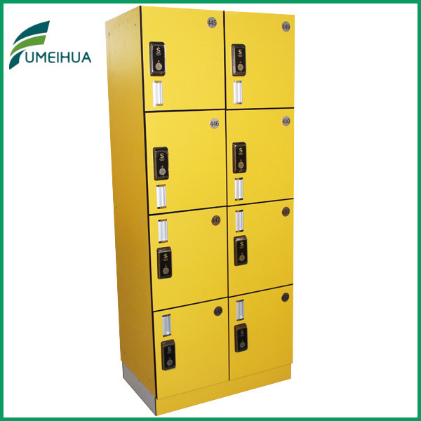 Yellow Color Hotels Lockers Cabinet for Staff Clothing