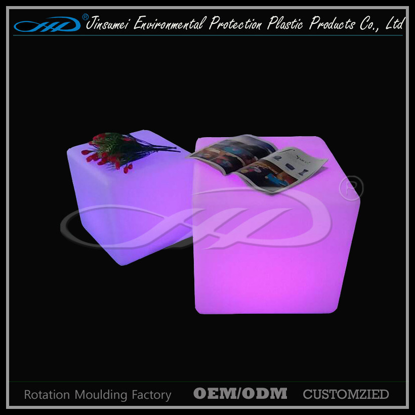 RGB Colorful Bar Chairs LED Cube with LLDPE Material