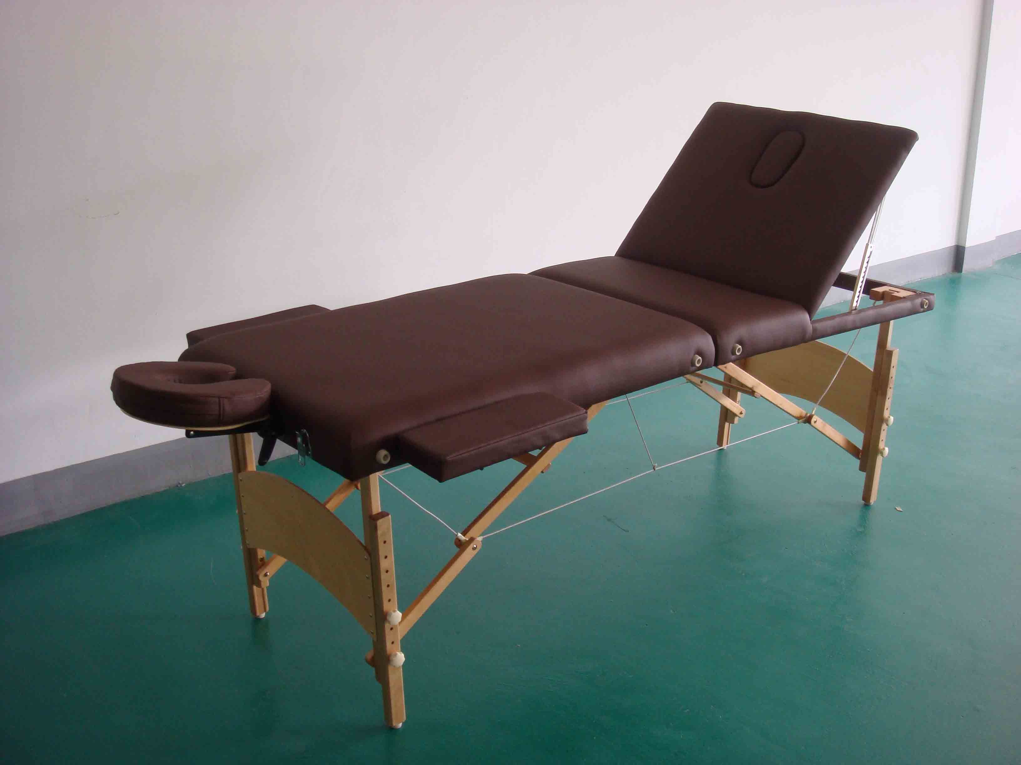 Wooden Massage Bed with Adjustable Backrest (MT-009A)