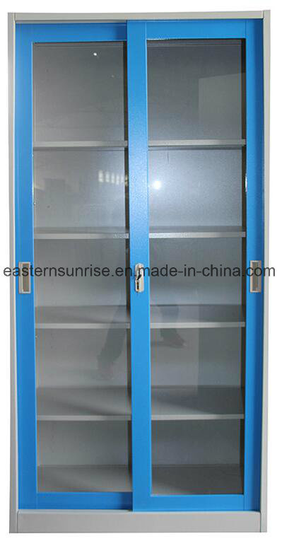 Sliding Glass Door Metal Steel Iron Filing Cupboard/Cabinet