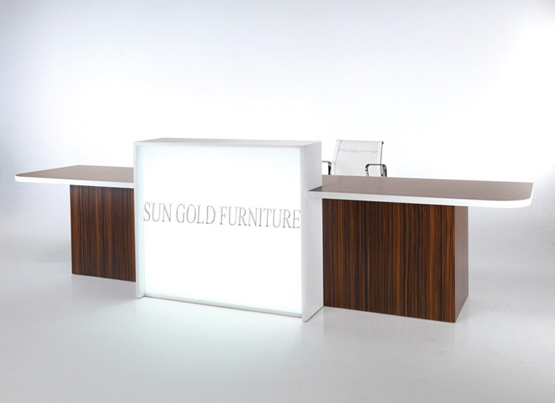 New Design Glass and Wood Beauty Salon Front Desk (SZ-RT051)