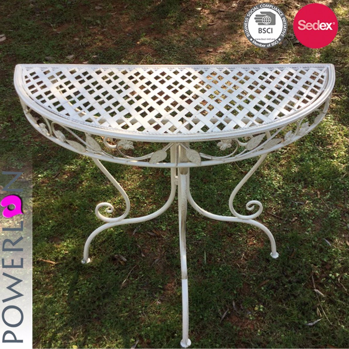 Hot Sale Wrought Iron Half Round Table