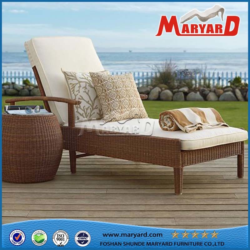 Appealing Design Aluminum Outdoor Sun Lounger with Outdoor Mesh Fabric
