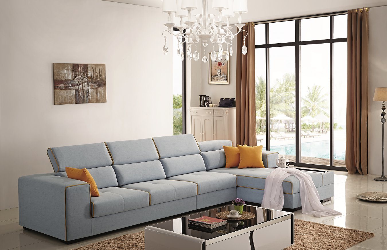 China Modern European Style Furniture Living Room Fabric Sofa