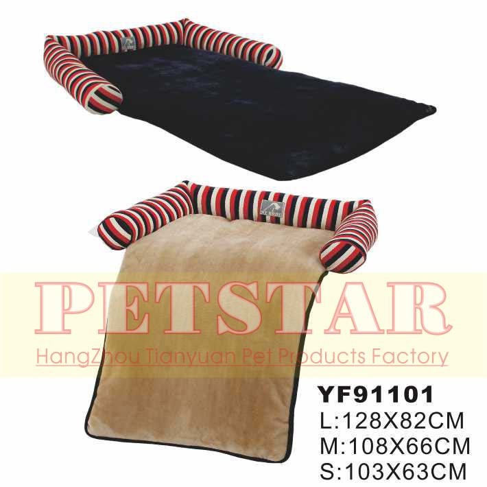 Dog Bed, Vintage London Stripe Soft Pet Beds