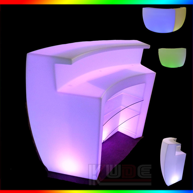 Plastic Deejay Booth Lighting Bar Glowing Bar Counter