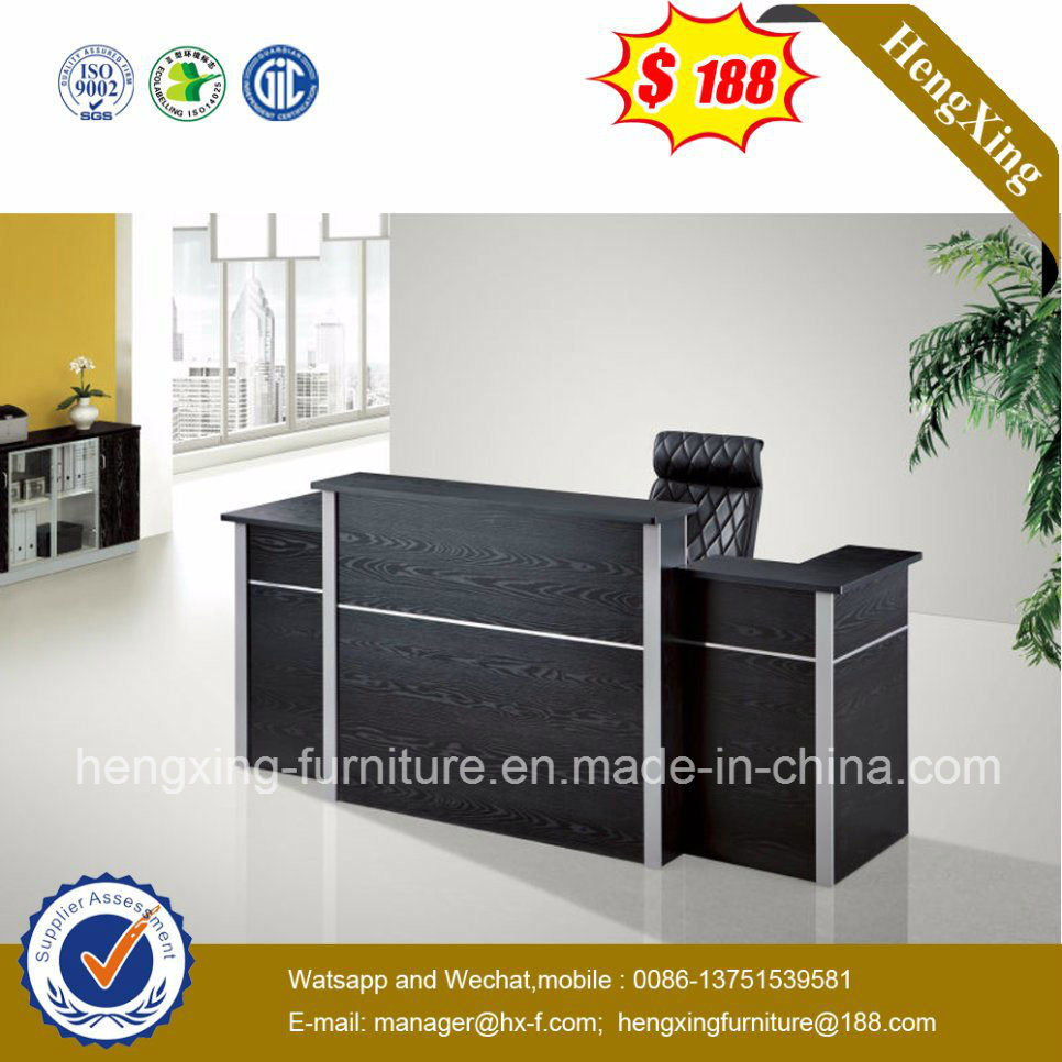 Modern Furniture Beauty Salon Small Balck Reception Desk (HX-6D014)