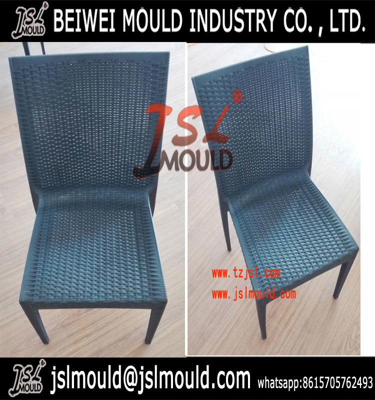 Plastic Injection Rattan Armless Chair Mould