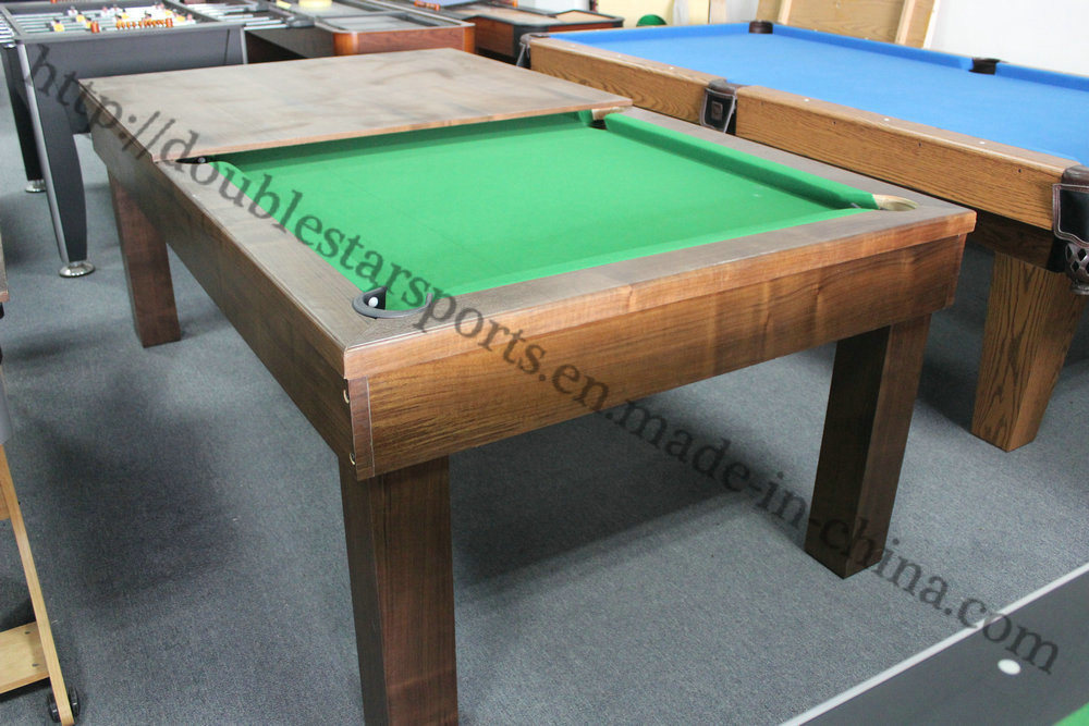 2 in 1 Pool Dining Table Carom Billiard Table for Sale