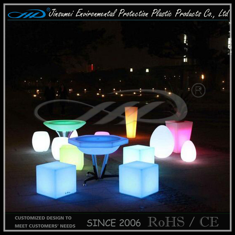 PE Material Rechargeable LED Light Furniture