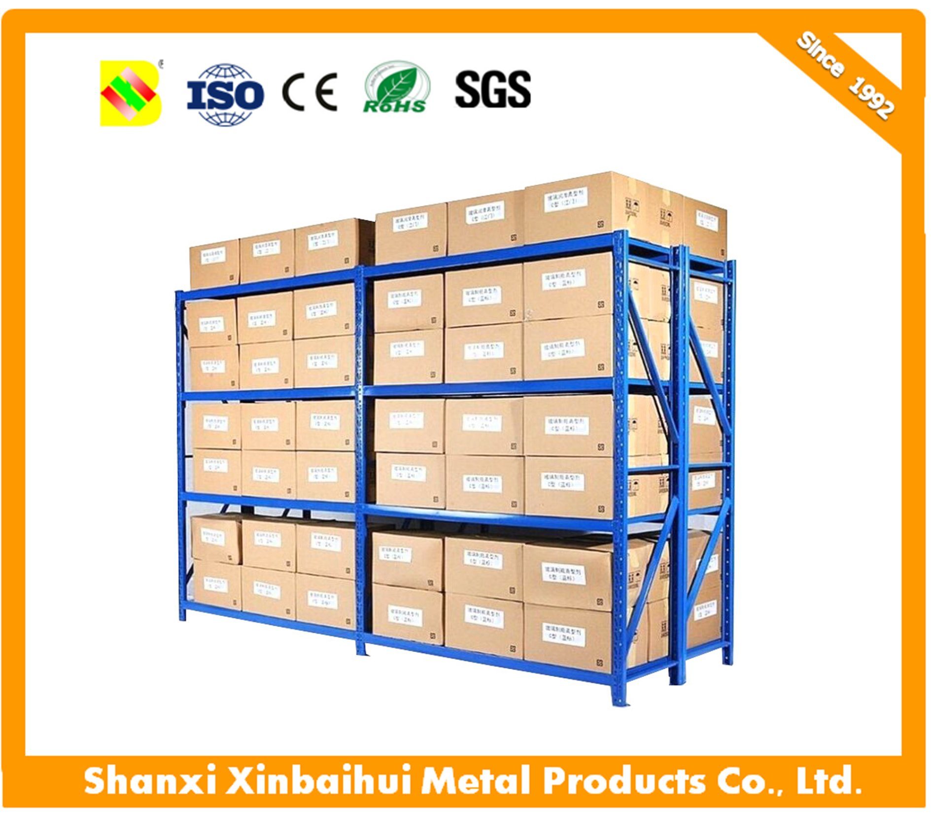 Midium-Duty Storage Shelf and Pallet Rack with 300kg Load Capacity, Customized Sizes Are Available