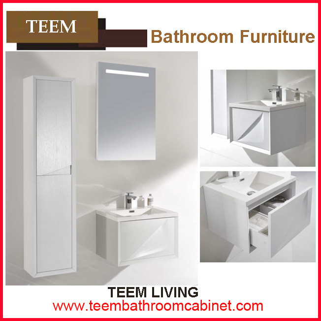 Yes Include Mirror and Modern Style Canada Popular Design Tempered Glass Basin Bathroom Vanity