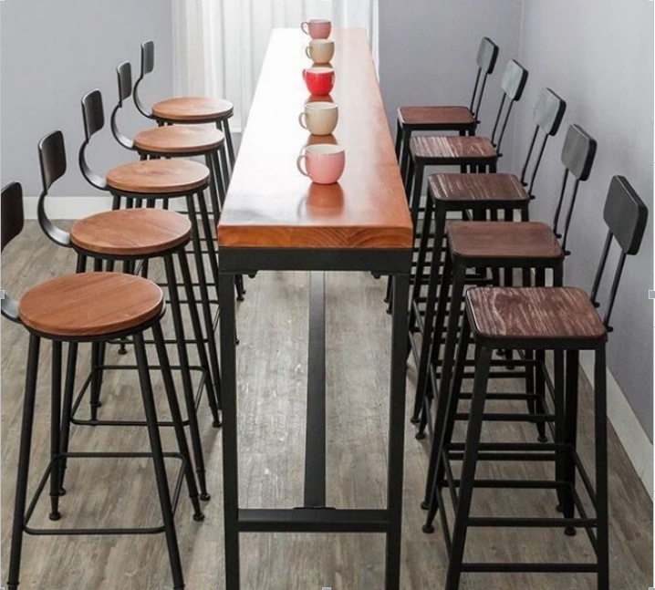 Industrial Furniture Metal Bar Table & Chairs M034