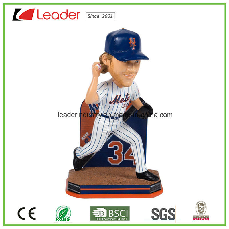 Popular Polyresin Baseball Player Bobblehead Figurines Statue for Home Decoration, Make Your Own Bobble Head
