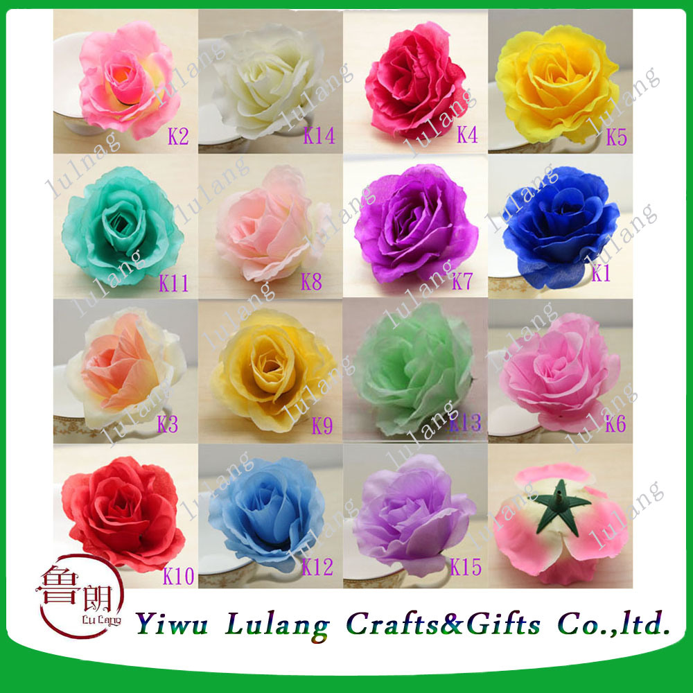 Artificial Rose Silk Flower Head Party Wedding Decor Craft DIY