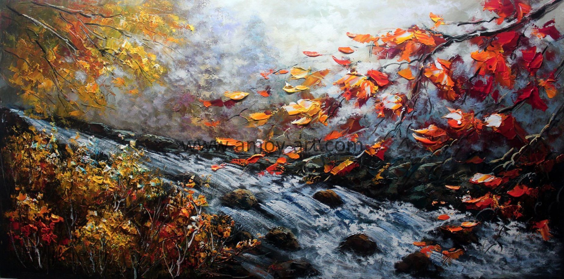 High Quality Handmade Heavy Oil Textural Effect Knife Oil Paintings for Wall Decor