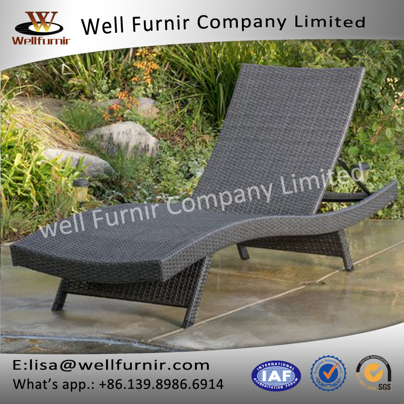 Well Furnir T-091 Adjustable Patio Outdoor PE Rattan Lounges