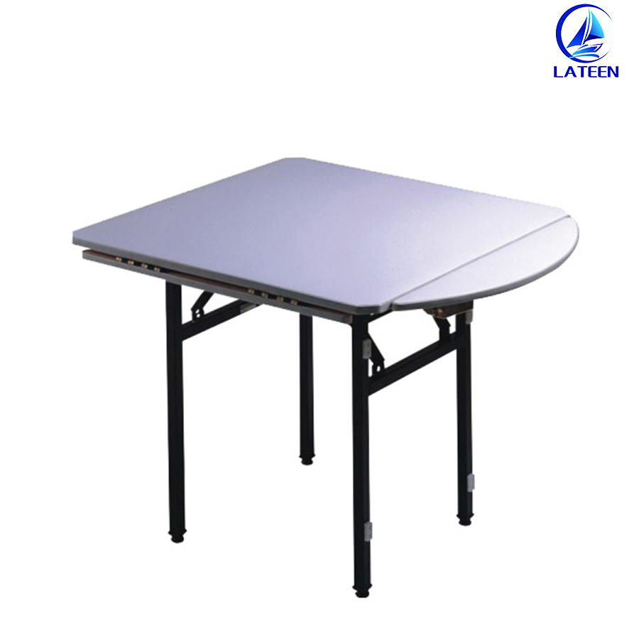 Sale High Quality Plywood Round Folding Table Usage in Hotel