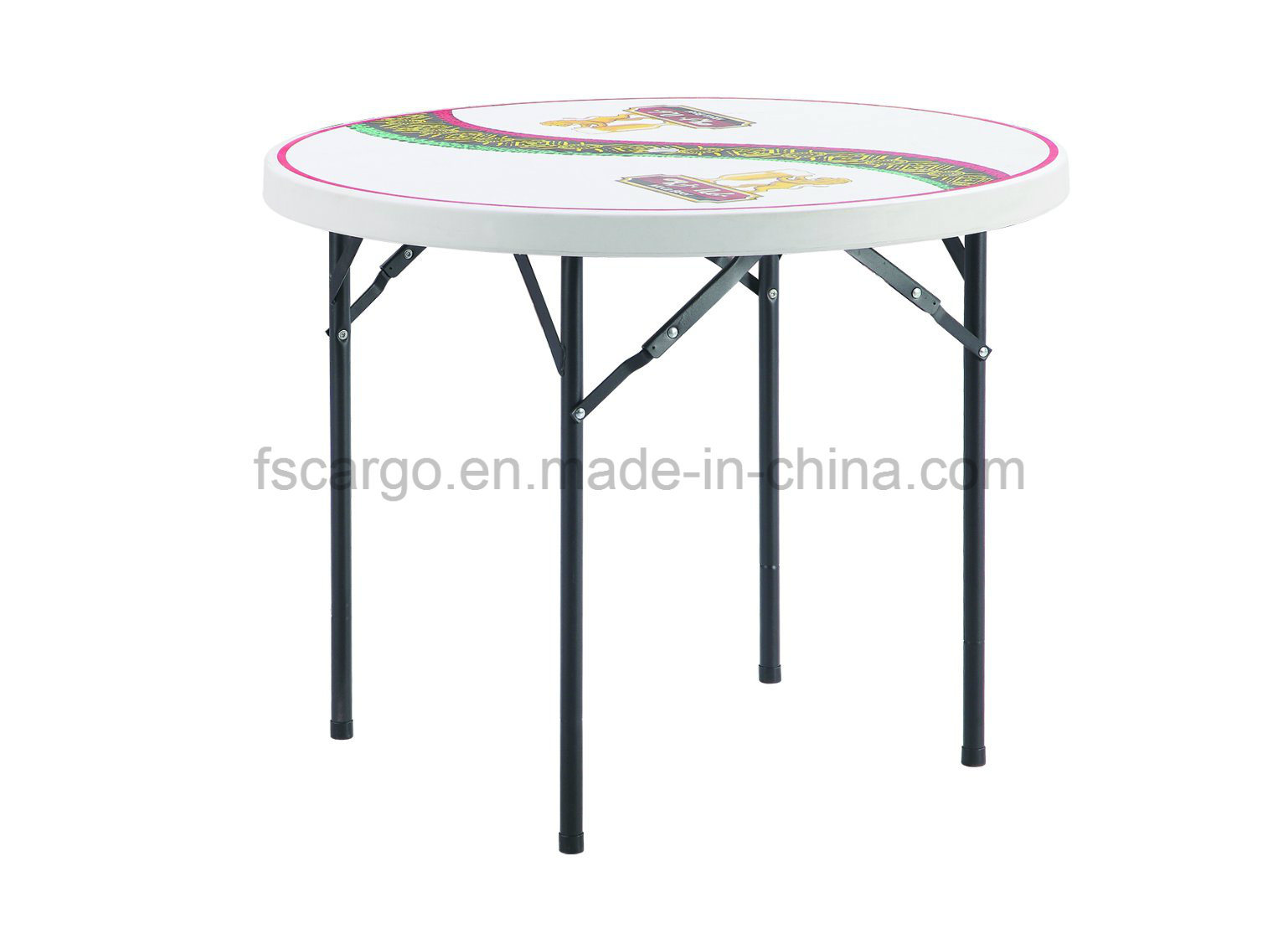 3FT HDPE Folding Round Table for Coffee Shop Used (CG-Y94)