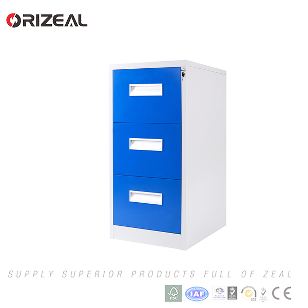 Orizeal High Quality Metal Three Drawer Filing Cabinet for Sale (OZ-OSC023)