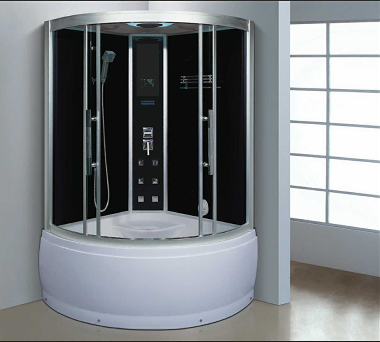 1150mm Sector Steam Sauna with Jacuzzi (AT-G0906)