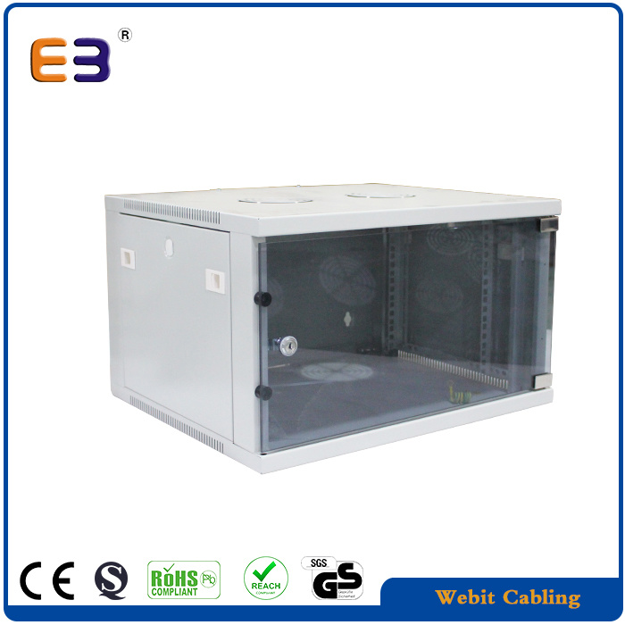 Grey Color Wall Mount Data Cabinet for Fiber/Network Products Server Rack