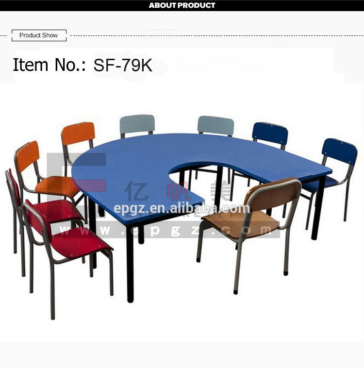 Cartoon Furniture for Sale School Plastic Table and Chair for Kids
