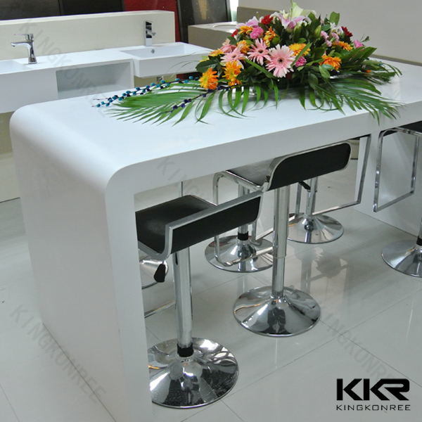 Acrylic Solid Surface Modern Office Furniture Bar Counter