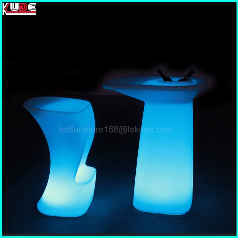 Patio LED Plastic Furniture LED PE Furniture Atmosphere Furniture